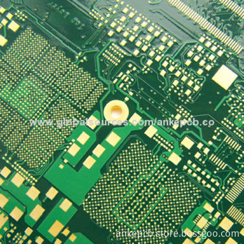 Multilayer PCB with HDI design, mini via 0.1mm, min track and space 3/3mil, BGA